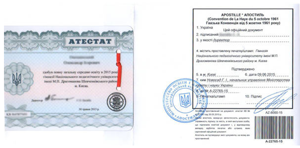 Апостиль аттестата
